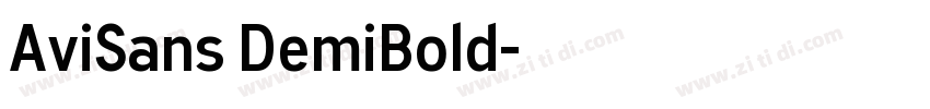 AviSans DemiBold字体转换 AviSans DemiBold字体转换